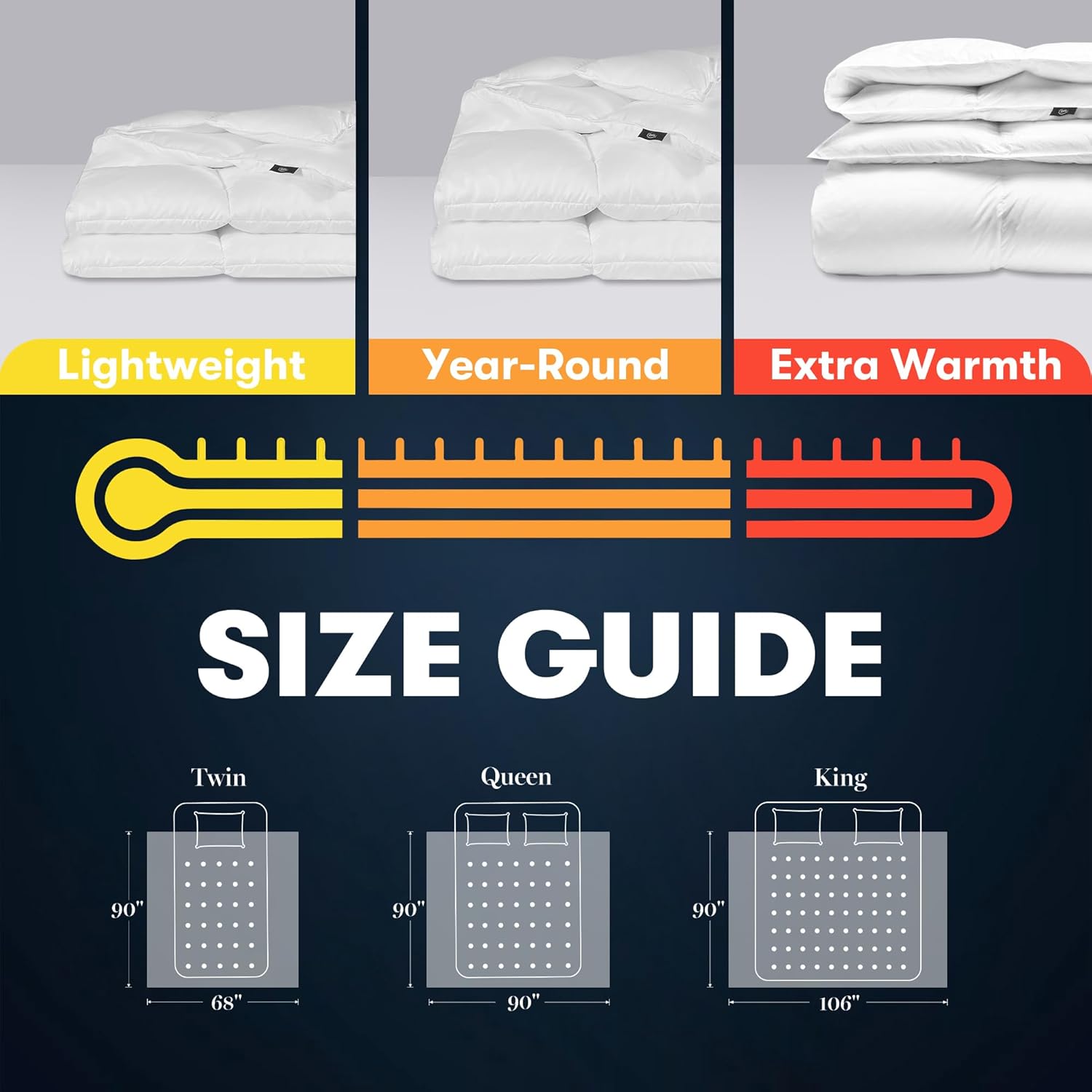 Thumbnail 5 de Serta Goose Feather Down Comforter King Size
