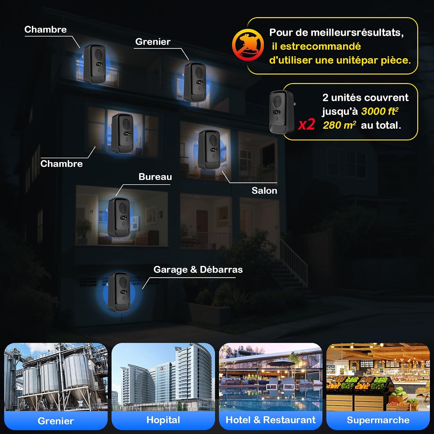 Detalle 1 de Roledy Répulsif Ultrasons 2-pack 📢