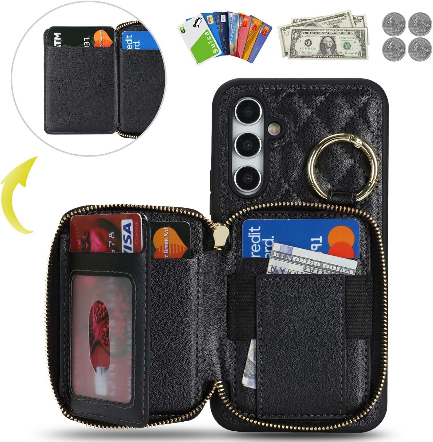 Thumbnail 1 de Cavor Wallet Case for Samsung Galaxy A54 5G