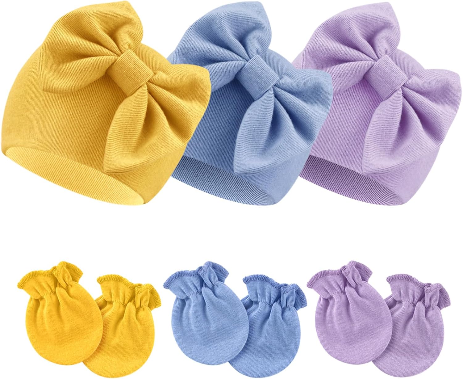 Thumbnail 6 de DRESHOW Newborn Cotton Hat and Mittens 0–6 months