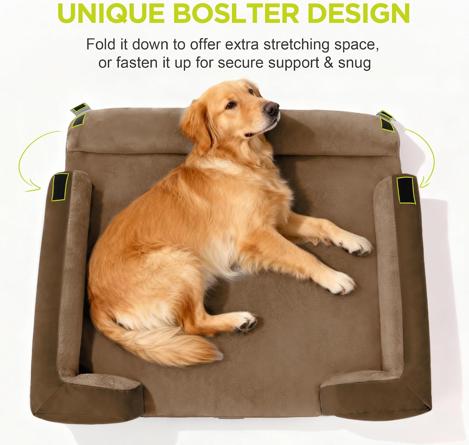 Detalle de Song Puppy Dog Beds-48x30 Orthopedic Dog Bed, 48 x 30-Inch, Dark Brown