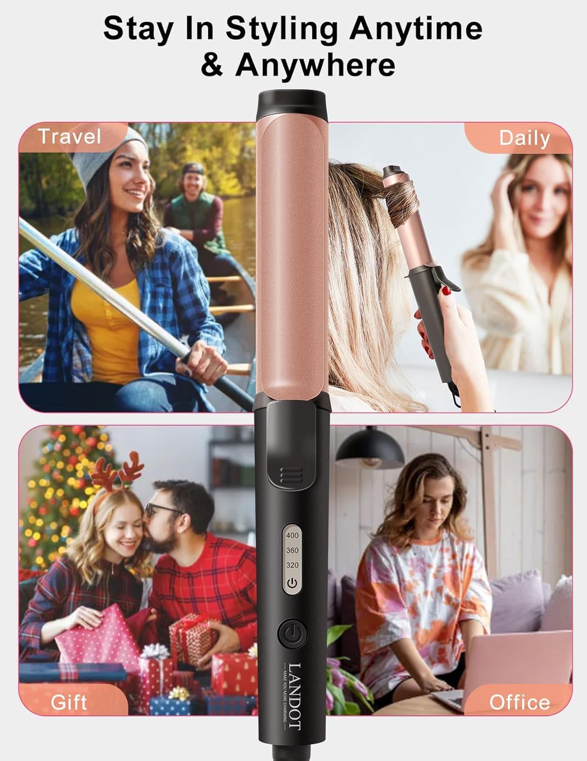 Thumbnail 5 de LANDOT Mini Travel 22cm Curling Iron