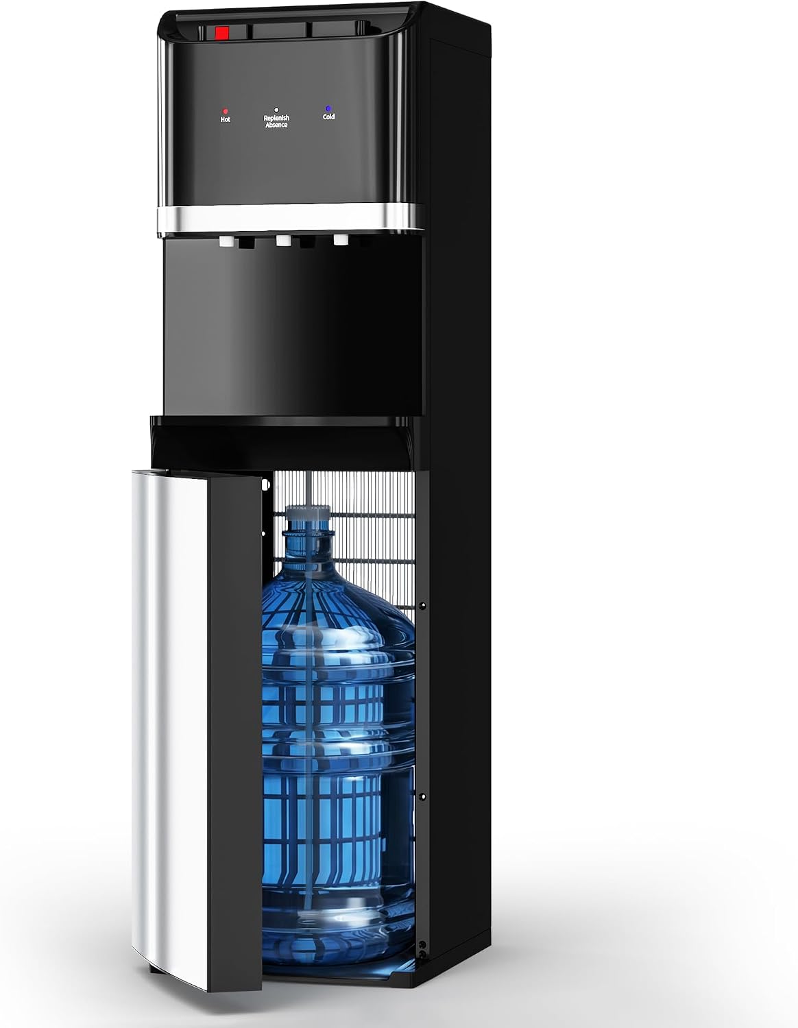 Detalle de Tehanld THFT0834CS003 Bottom-Loading Water Cooler, 3 Temperatures, Black