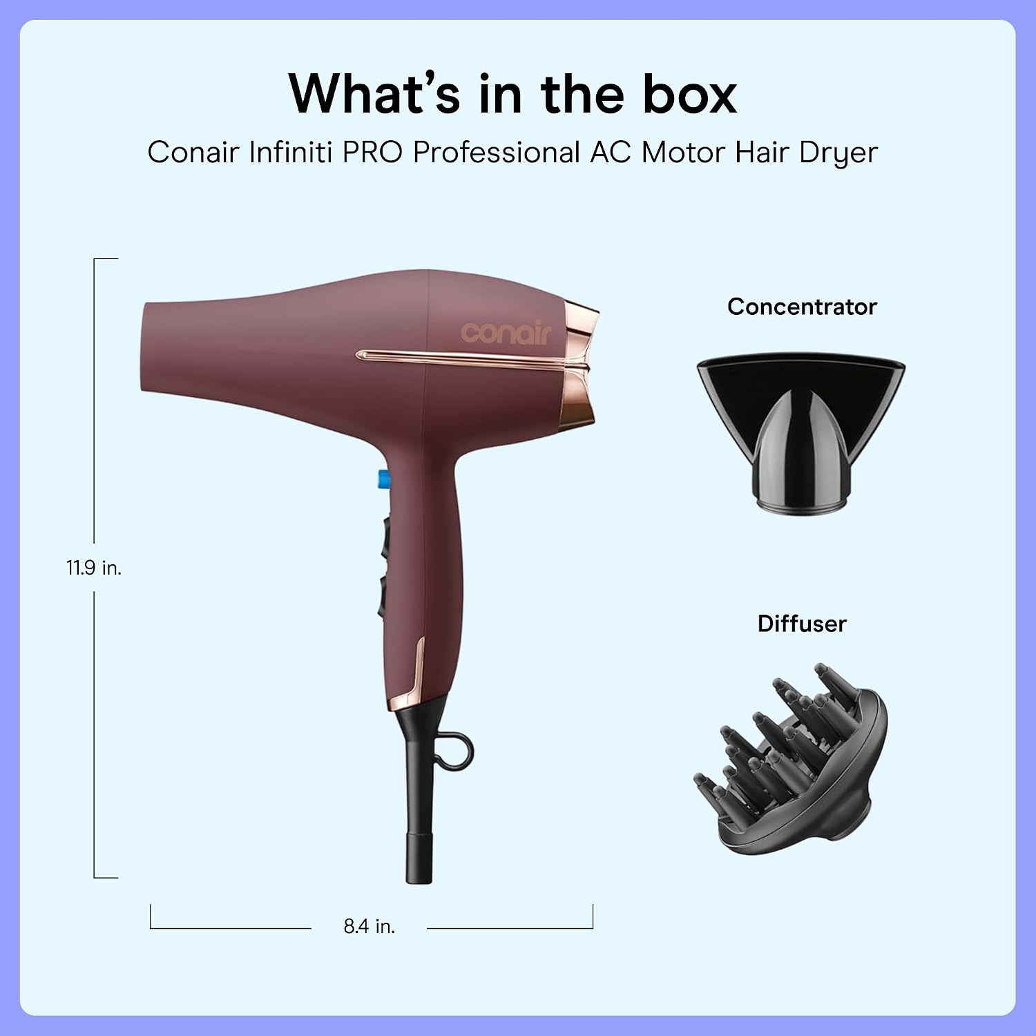 Thumbnail 6 de Conair Professional AC Motor Hair Dryer | Fast Drying, All Hair Types