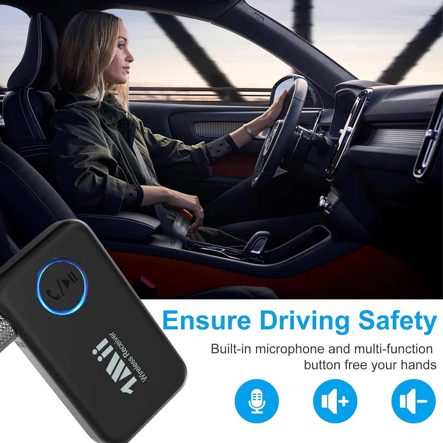 Detalle de 1Mii Bluetooth 5.3 music receiver, 16H