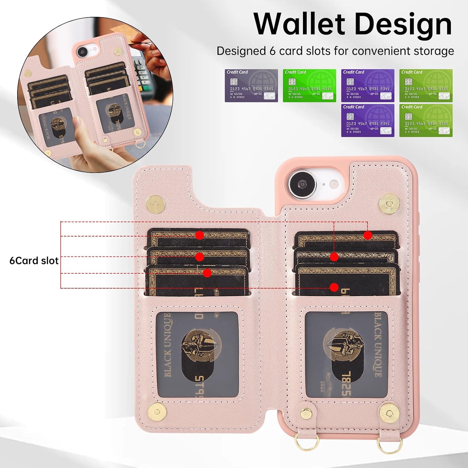 Detalle 2 de Jcxtrombulous iPhone 16E wallet case