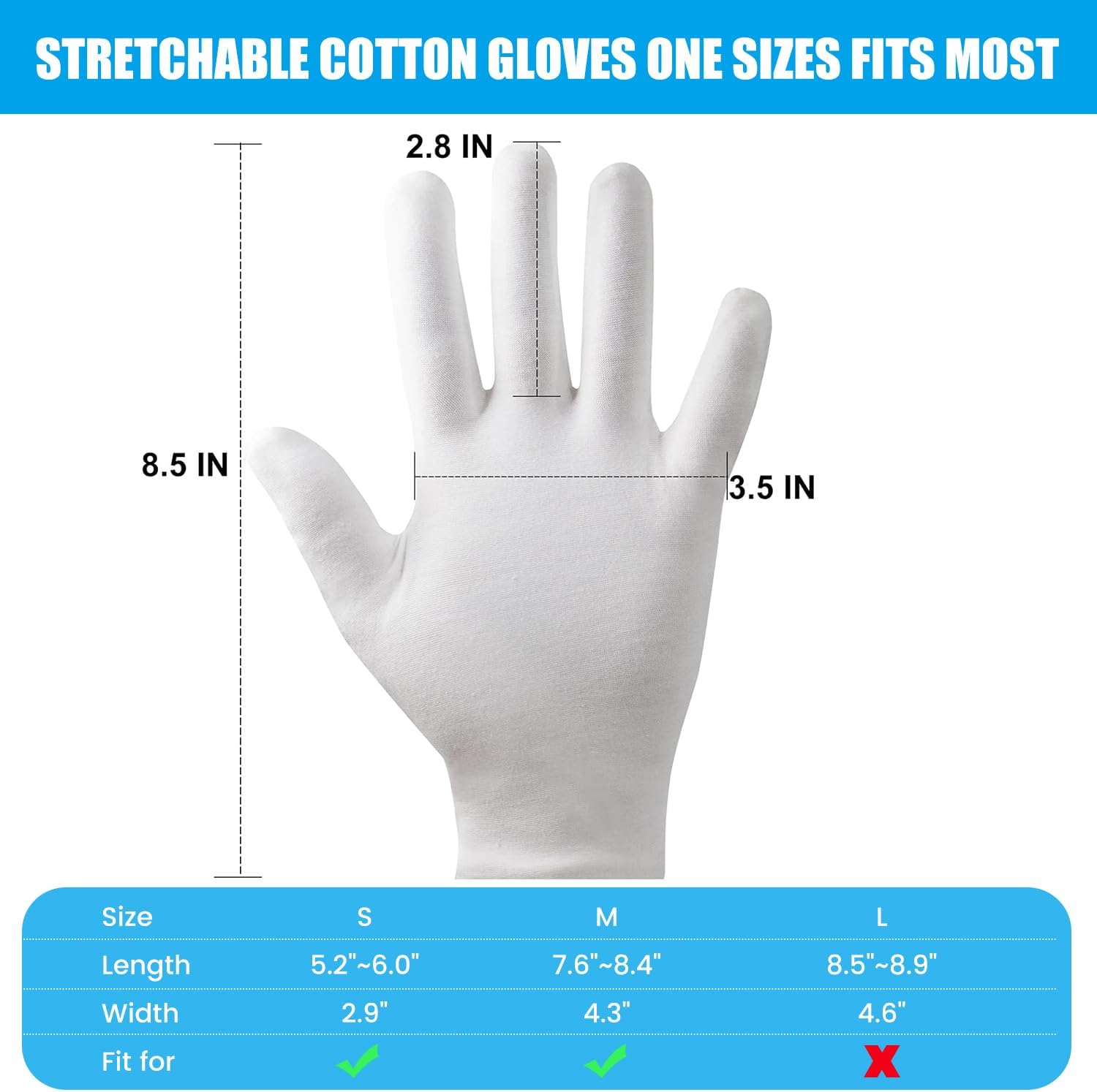 Thumbnail 6 de Cotton Gloves, 95% Cotton
