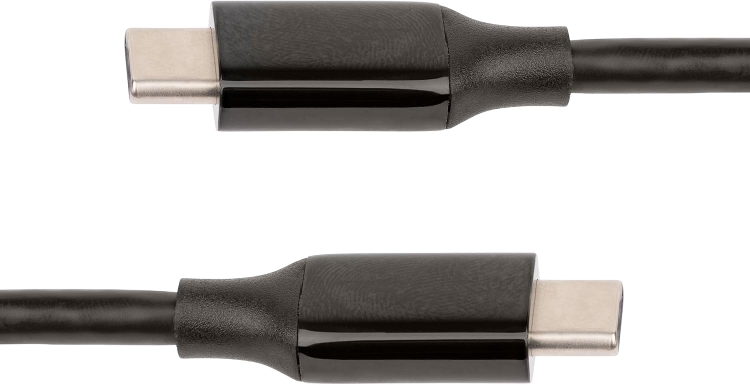 Detalle de StarTech 10ft (3m) Active USB-C Cable (10Gbps, 60W PD, 8K/4K DP Alt Mode) — Thunderbolt Compatible