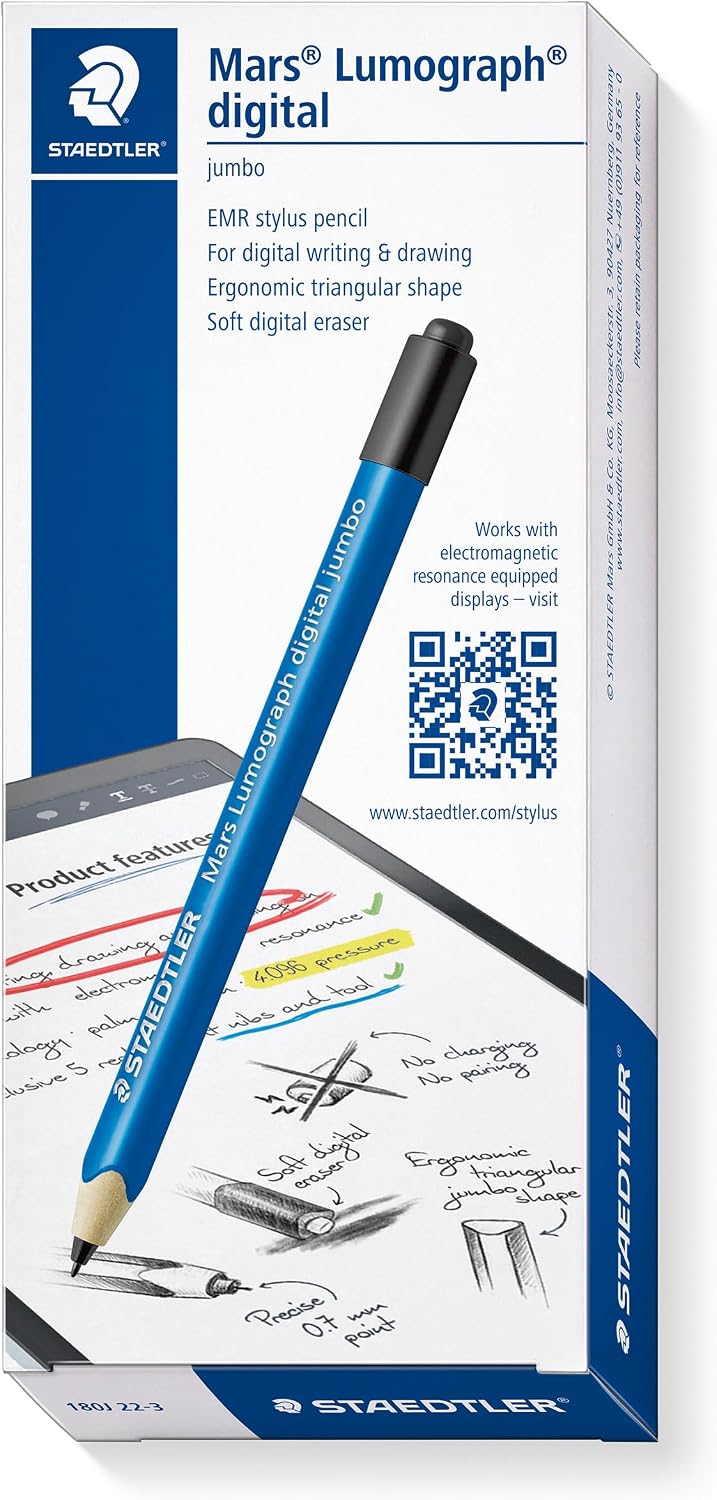 Detalle 2 de STAEDTLER Mars Lumograph Jumbo Digital Stylus 4096