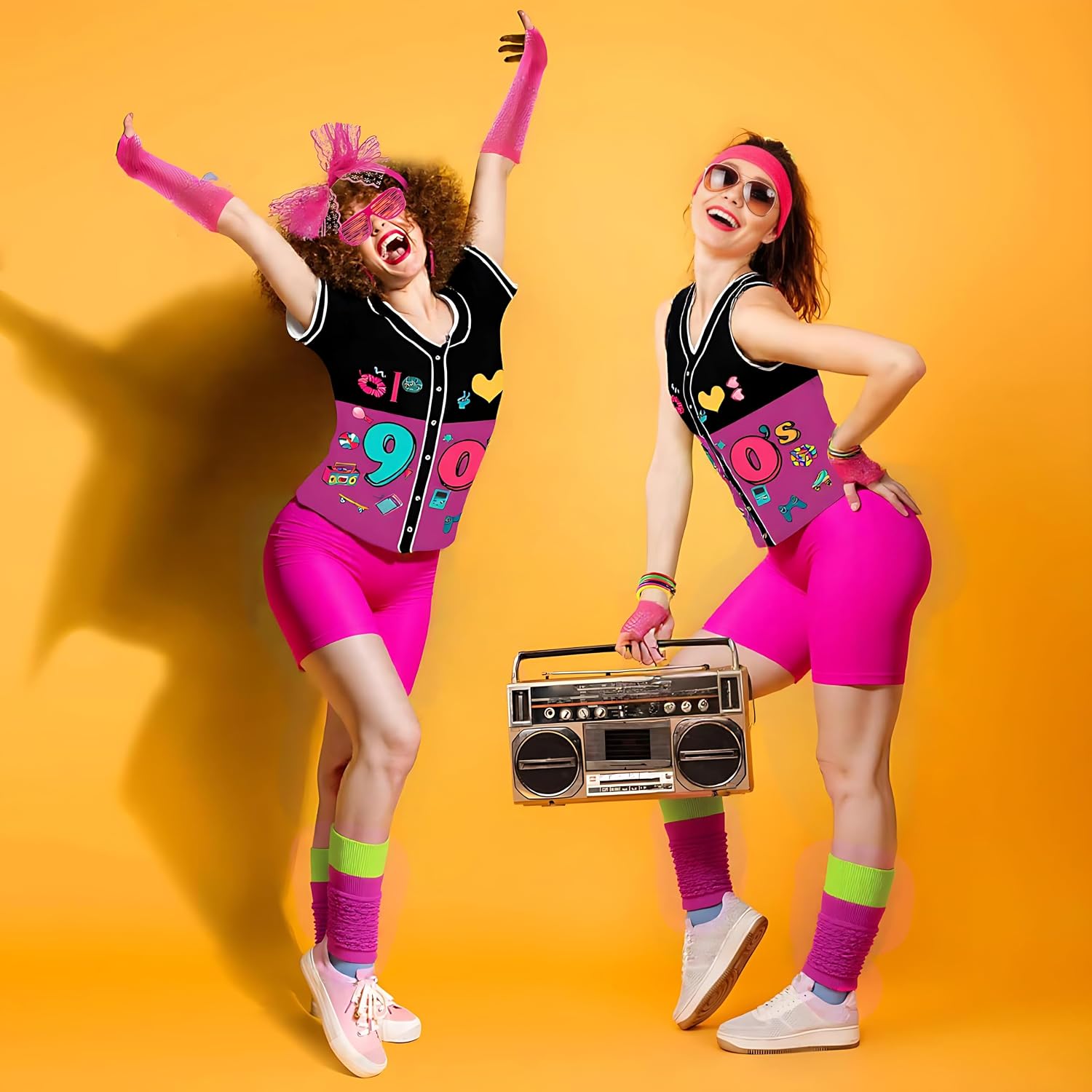 Thumbnail 1 de 80s Outfit Women Costume Accessories Set