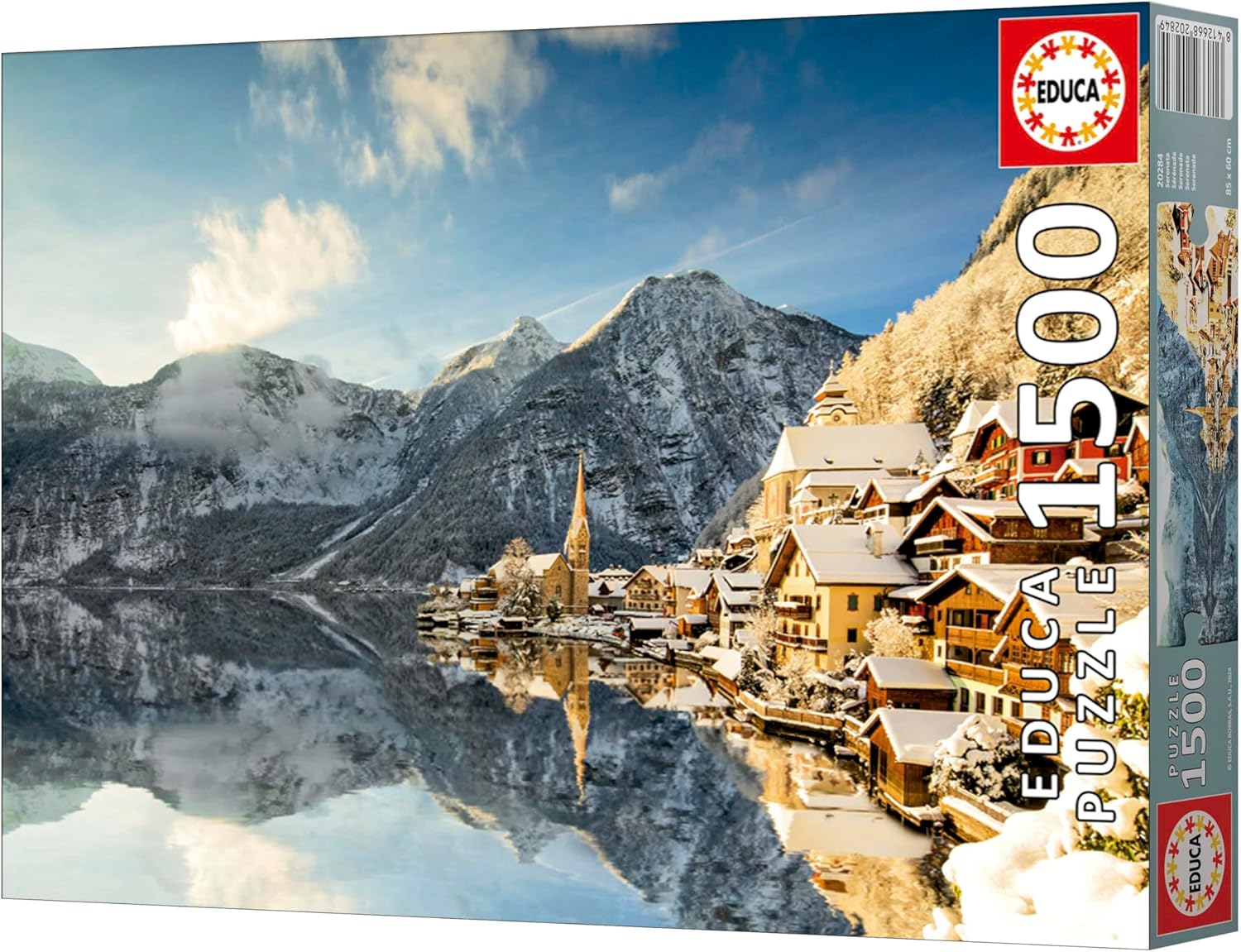 Thumbnail 4 de Educa puzzle 1500 pièces pour adultes Hiver à Hallstatt (85 x 60 cm) dès 14 ans