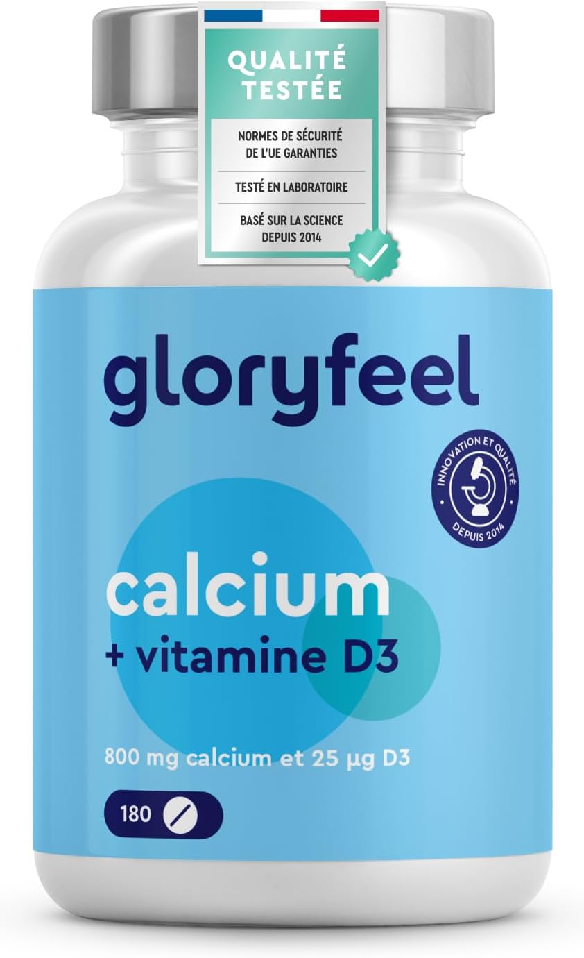 Detalle de Gloryfeel Calcium et Vitamine D3 800 mg đź’Š