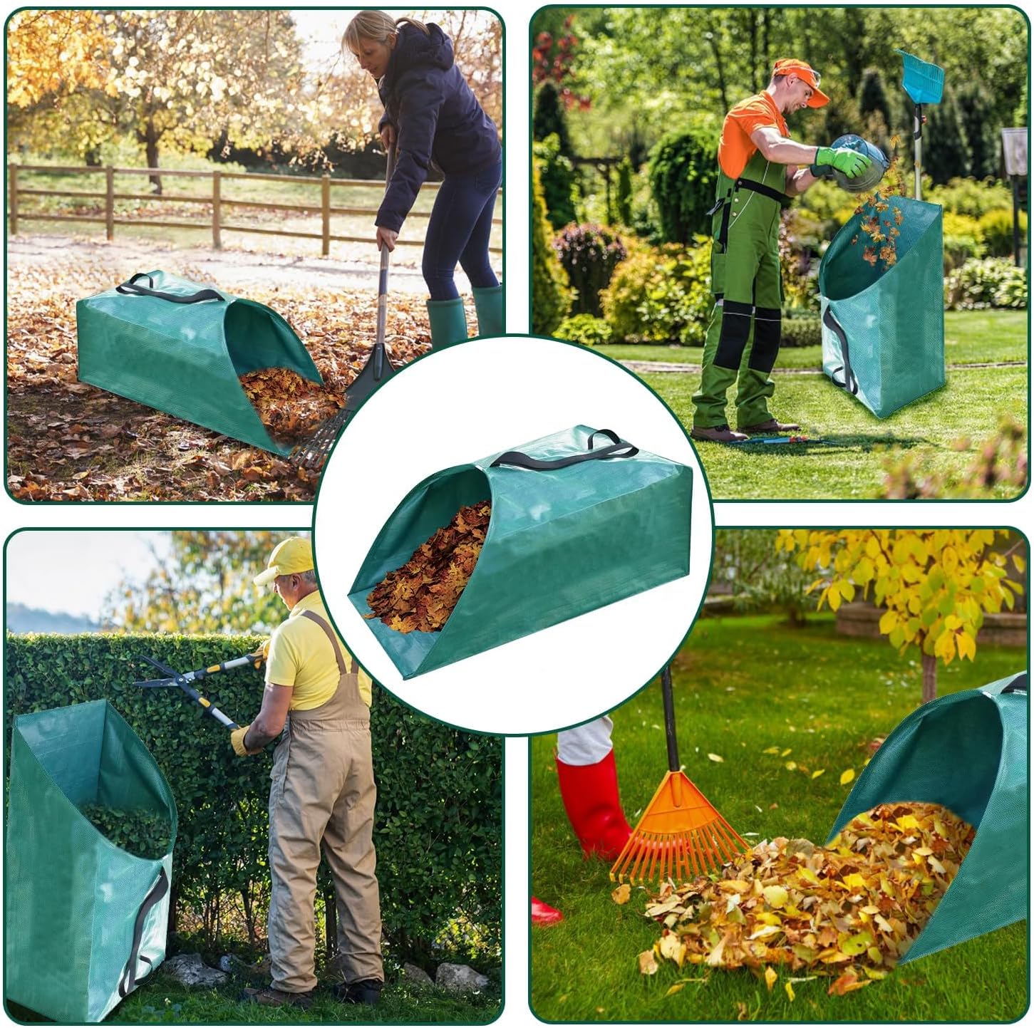 Thumbnail 6 de Singwow Dustpan Type Garden Waste Bag 200L x 2 – Reusable Heavy Duty Leaf Collectors