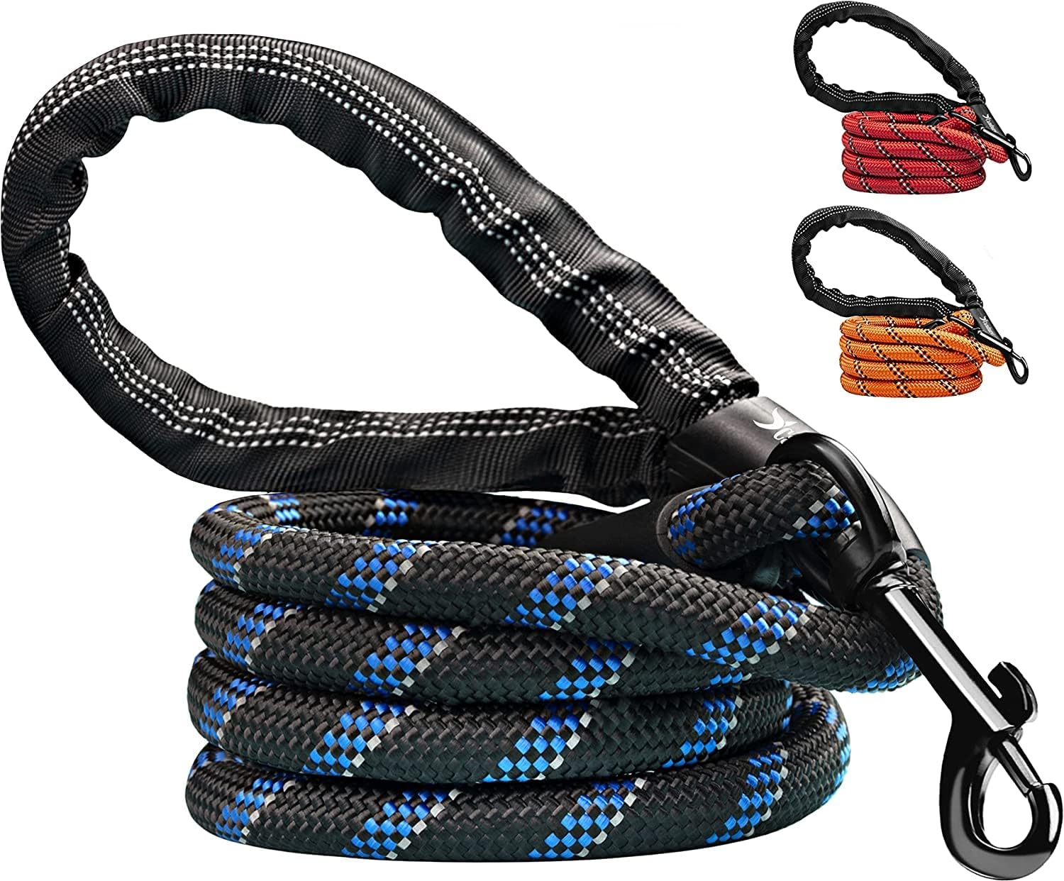 Detalle de Candure Guinzaglio per Cani Elastico in Nylon Riflettente, 152 cm, imbottito e girevole, per tutte le taglie