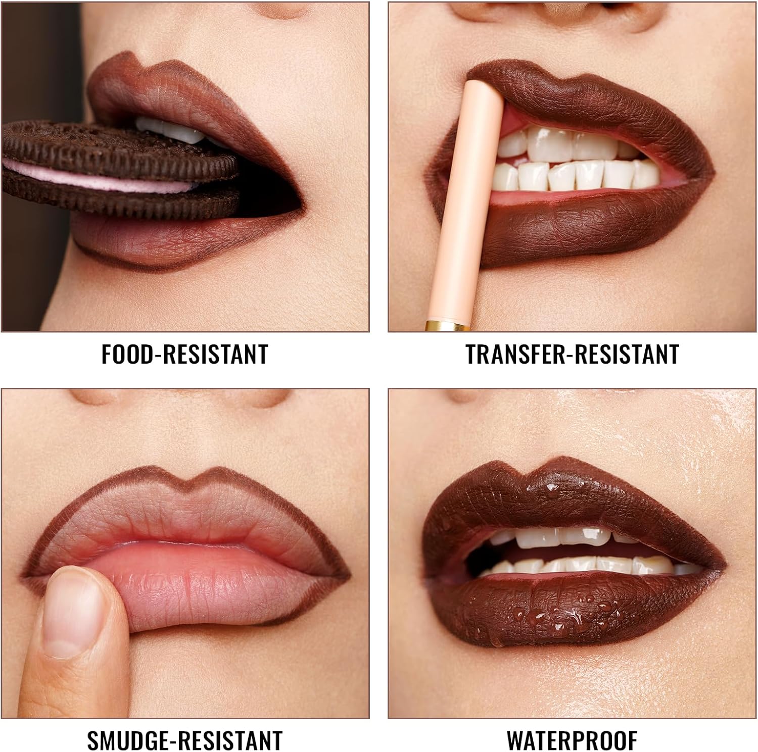 Detalle de OULAC Matita Labbra Corallo Opaco: Lipliner Impermeabile e altamente pigmentato (Sunlit Peach, L04)