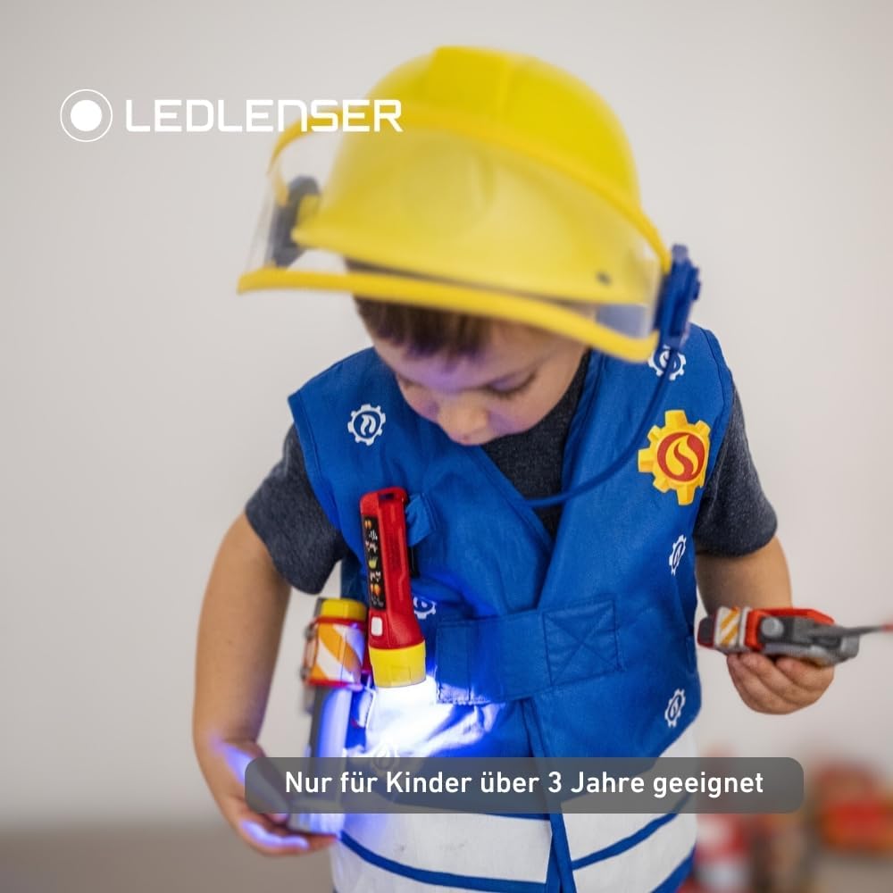 Thumbnail 4 de Ledlenser KidBEAM4 Kinder-Taschenlampe Feuerwehrmann – 4 LED-Farben, Clip, Autoabschaltung