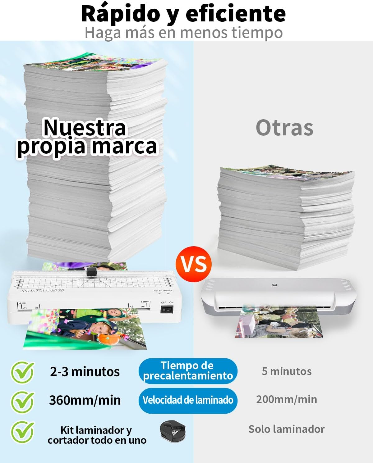 Thumbnail 1 de Plastificatrice A4 termica 360 mm/min 📎