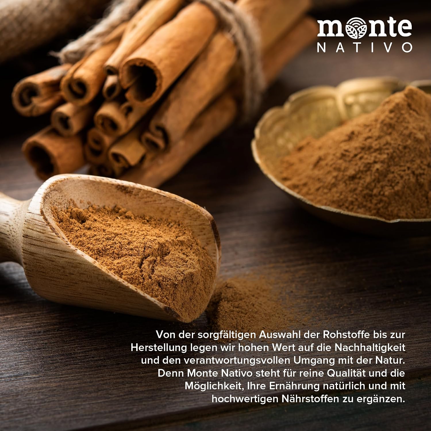 Detalle de Cassia Zimt gemahlen Monte Nativo (500 g) – Aromatisches Gewürz für Küche & Backen