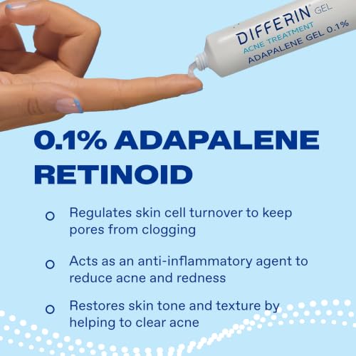Thumbnail 7 de Differin Acne Retinoid Treatment Gel 0.1% Adapalene, 45g Pump – FDA-Approved OTC Retinoid