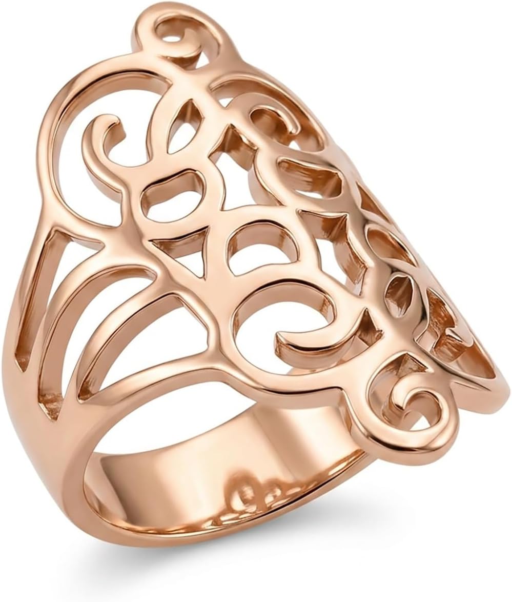 Thumbnail 5 de Nobel Ring Rosegold Wrap-Ring – filigran und modern aus Edelstahl
