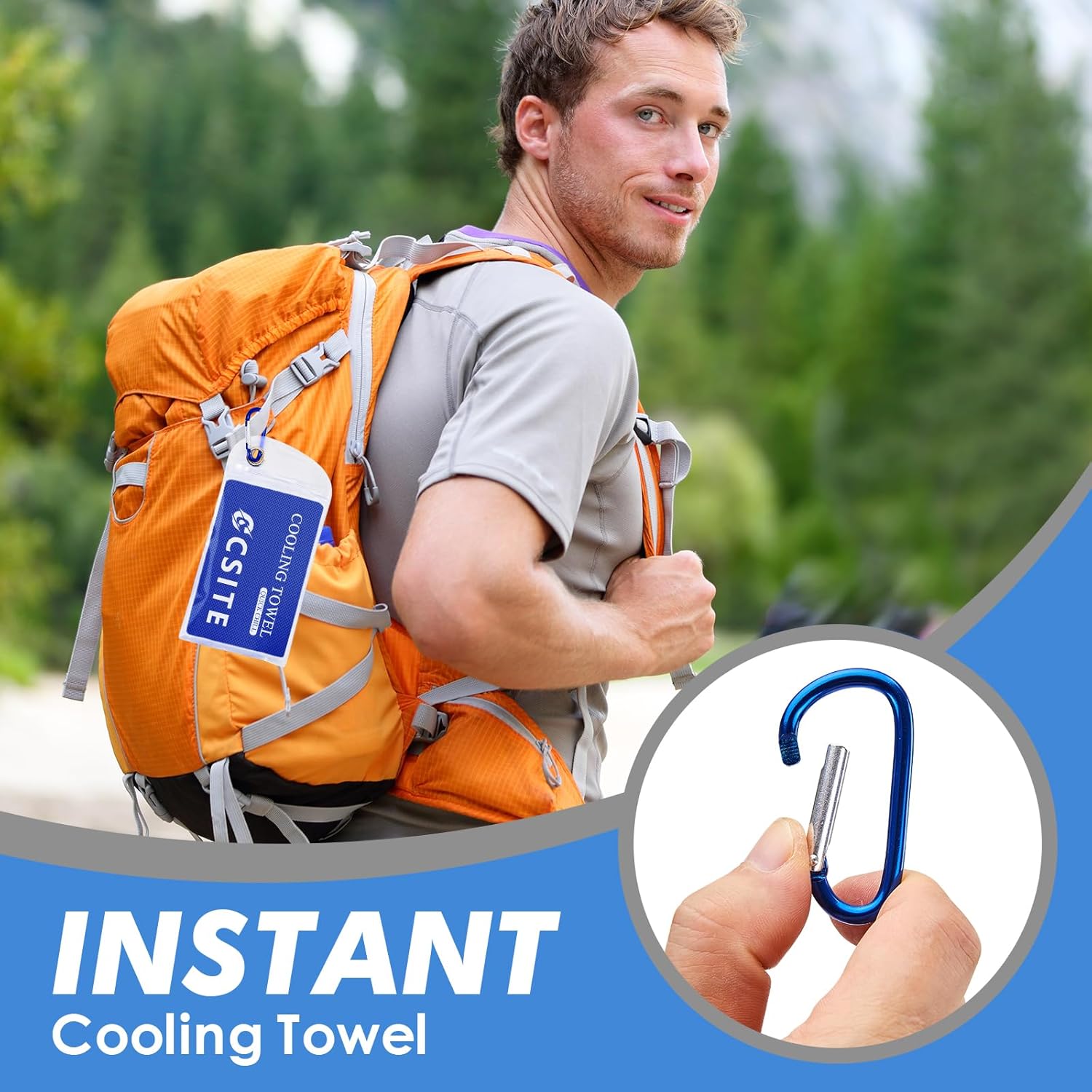 Thumbnail 5 de CSITE 4 Pack Cooling Towels (47"x12") for Neck and Face