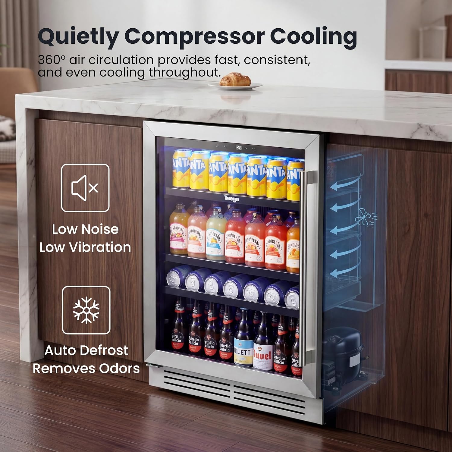 Detalle 2 de Yeego Beverage Refrigerator, 5.1 Cu. Ft.