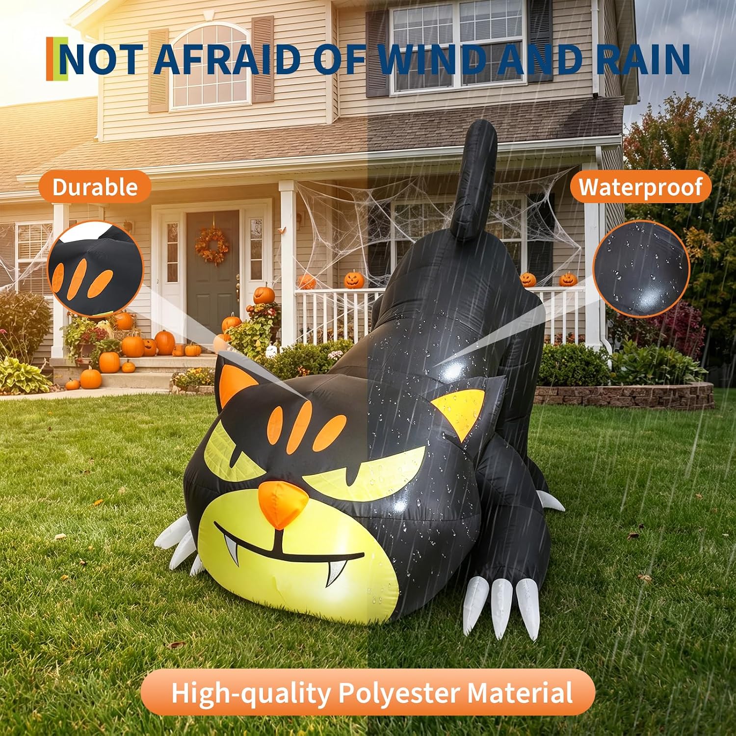 Detalle de WildVenture inflatable Halloween decoration 7 ft