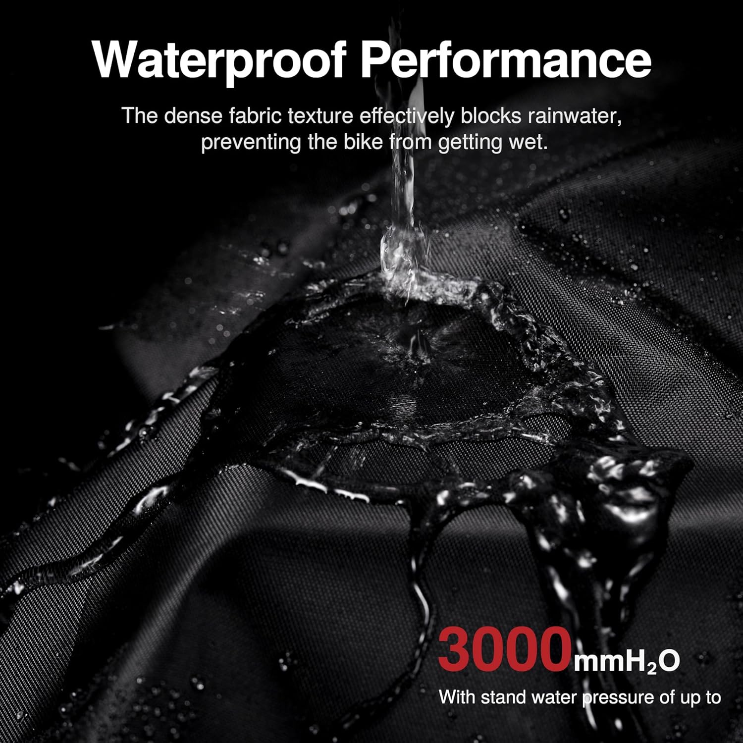 Thumbnail 3 de Puroma Bike Cover for 1/2/3 Bikes (210D Waterproof) with Lock Hole, UV & Wind Protection