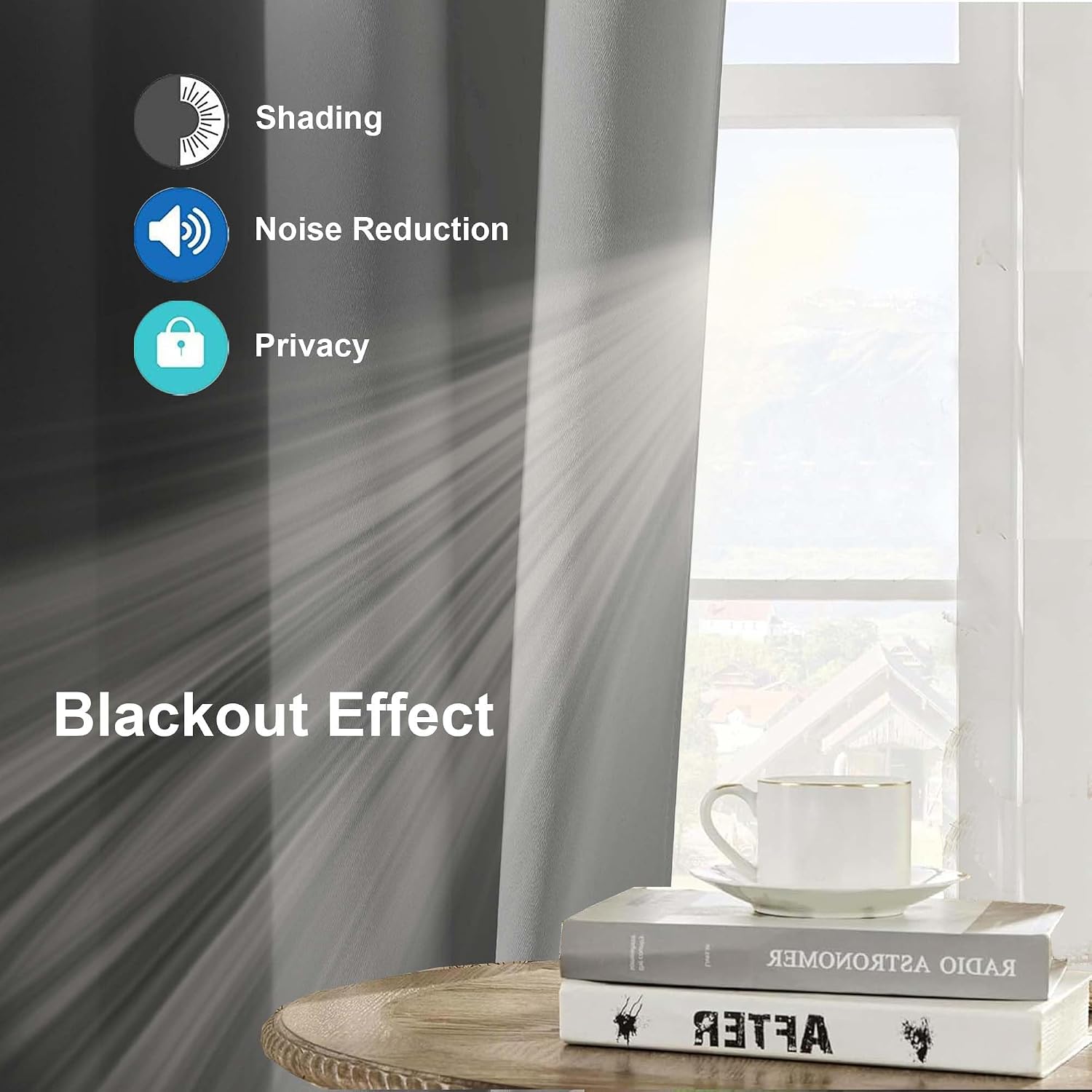 Thumbnail 6 de AMEHA Blackout Curtains 66x72