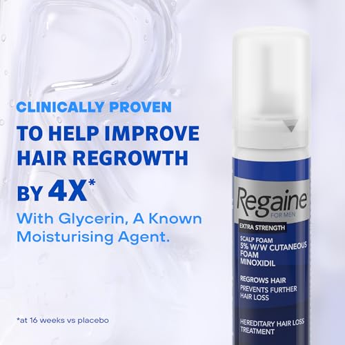 Thumbnail 4 de Regaine For Men Extra Strength Foam: 5% Minoxidil for Hair Regrowth (3x73ml)
