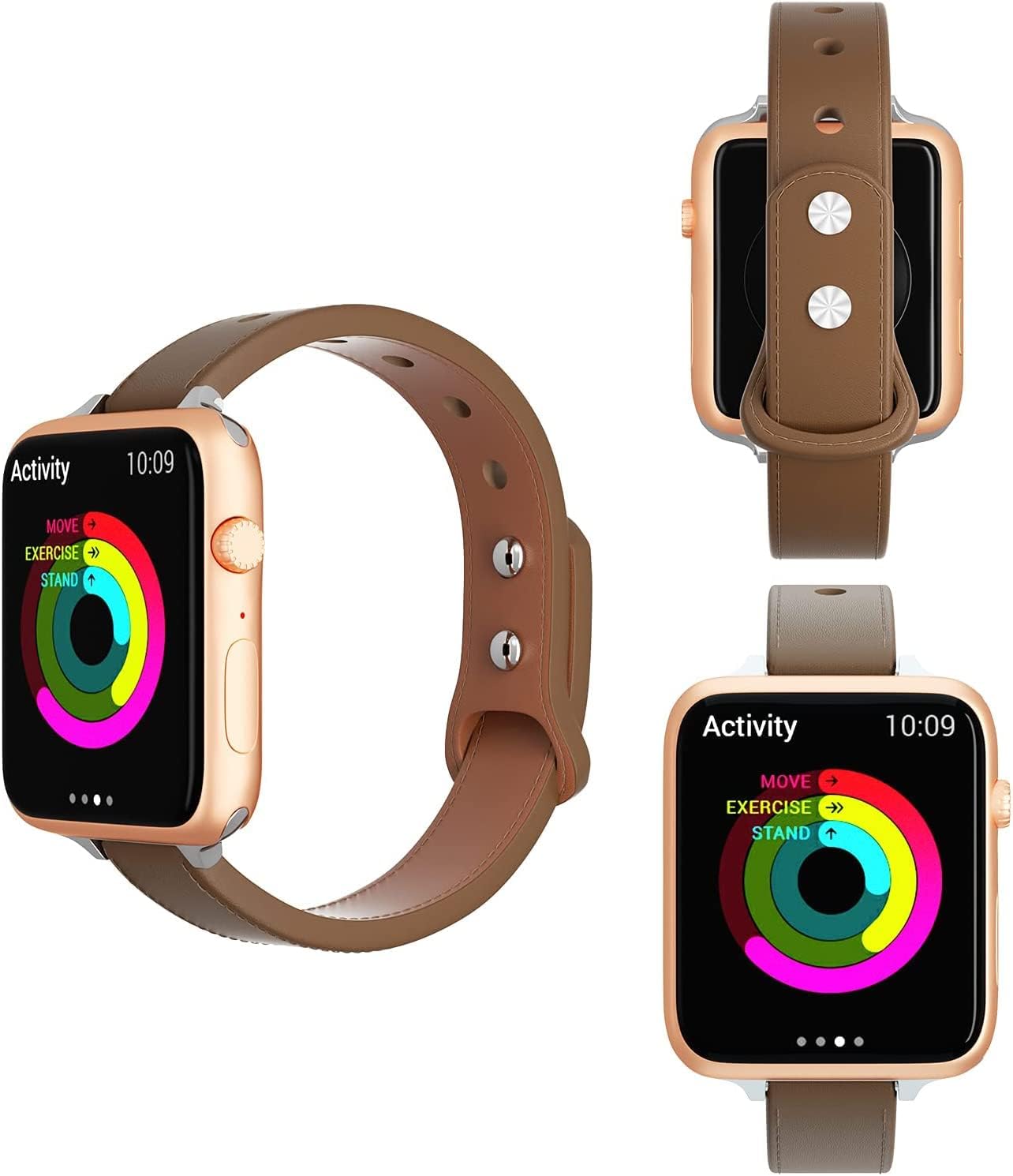 Thumbnail 4 de segoo Genuine Leather Apple Watch band (38–42mm / 49–46–45–44mm) – slim top-grain style strap