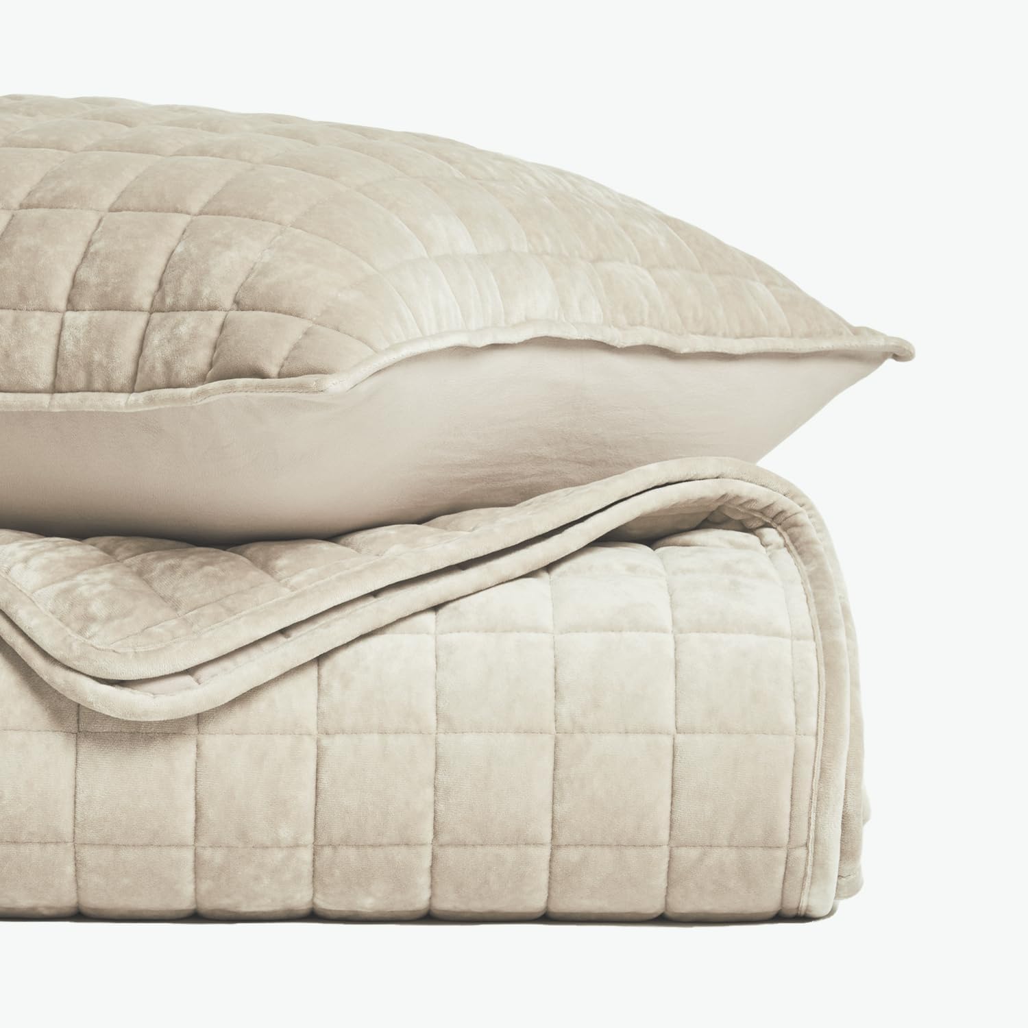 Thumbnail 4 de RECYCO Velvet Quilt Set Queen Ultra Soft