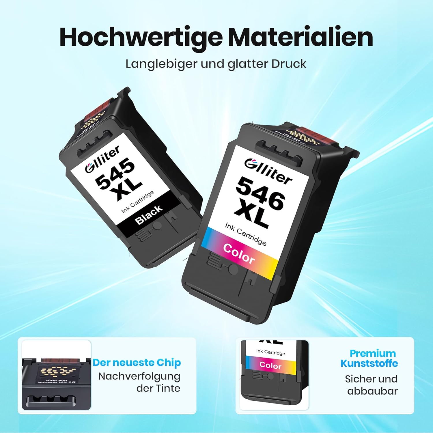 Thumbnail 3 de Glliter 545XL 546XL Druckerpatronen 400 Seiten 🖨