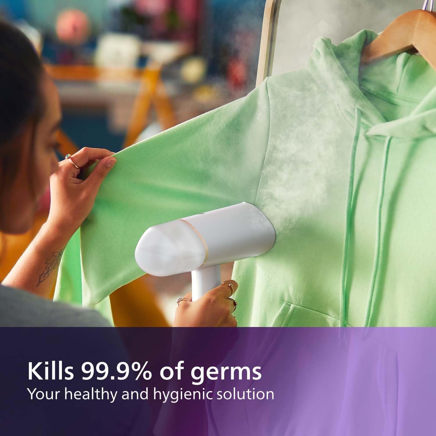 Thumbnail 4 de Philips 3000 Series Handheld Steamer (STH3020/16)