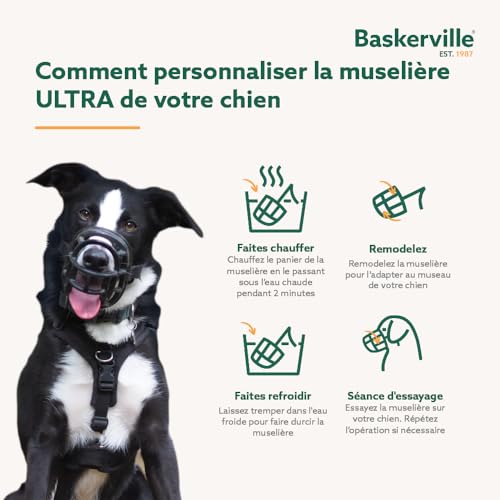 Thumbnail 3 de Baskerville Ultra Muselière pour Chien Noir - Taille 5, adaptée Berger Allemand/Labrador/Husky