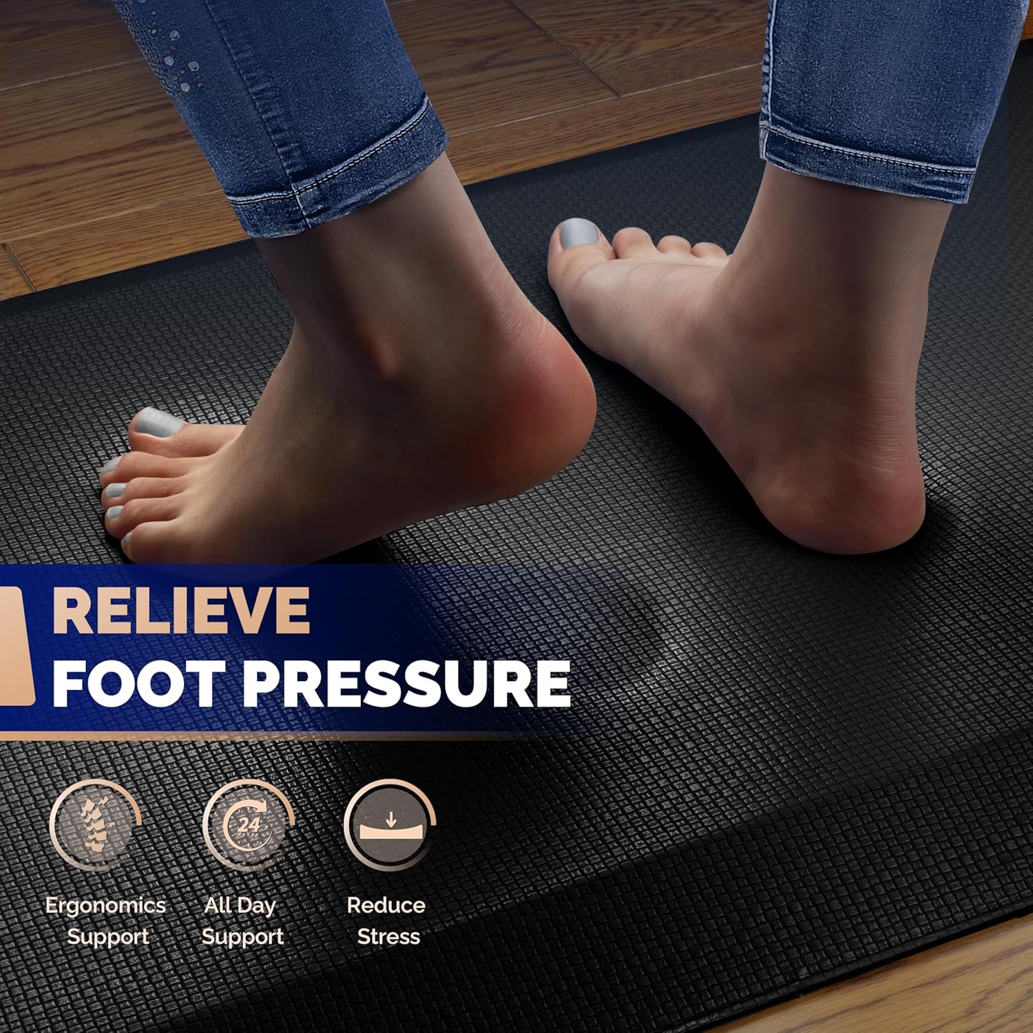Detalle de FEATOL Anti Fatigue Standing Mat 20" x 32" 🧩