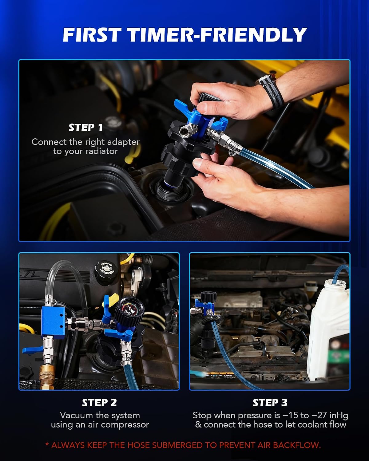 Thumbnail 6 de Orion Motor Tech Coolant Vacuum Kit 5-adapter 🛠