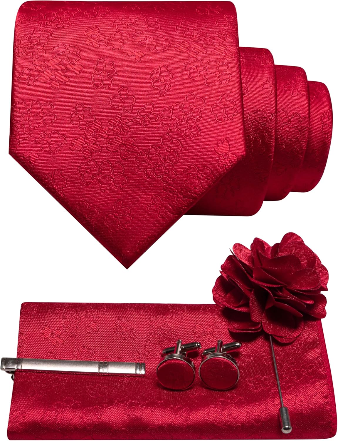 Thumbnail 4 de JEMYGINS Mens Tie Set 5PCS for Wedding