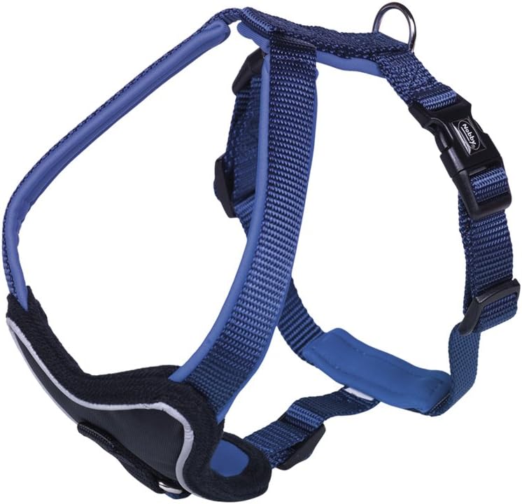Detalle de Nobby Komfort Geschirr Classic Preno Blau L (60–75 cm) – Neopren gepolstert