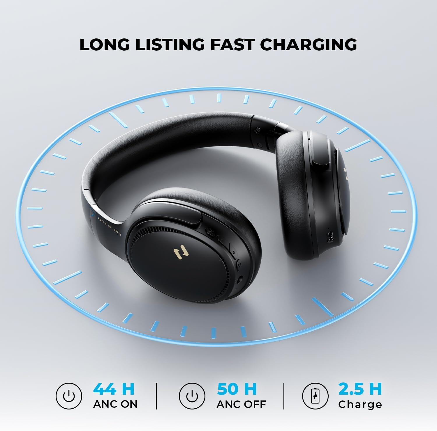 Detalle de Havit Over-Ear Headphones, 50-Hour Battery Life