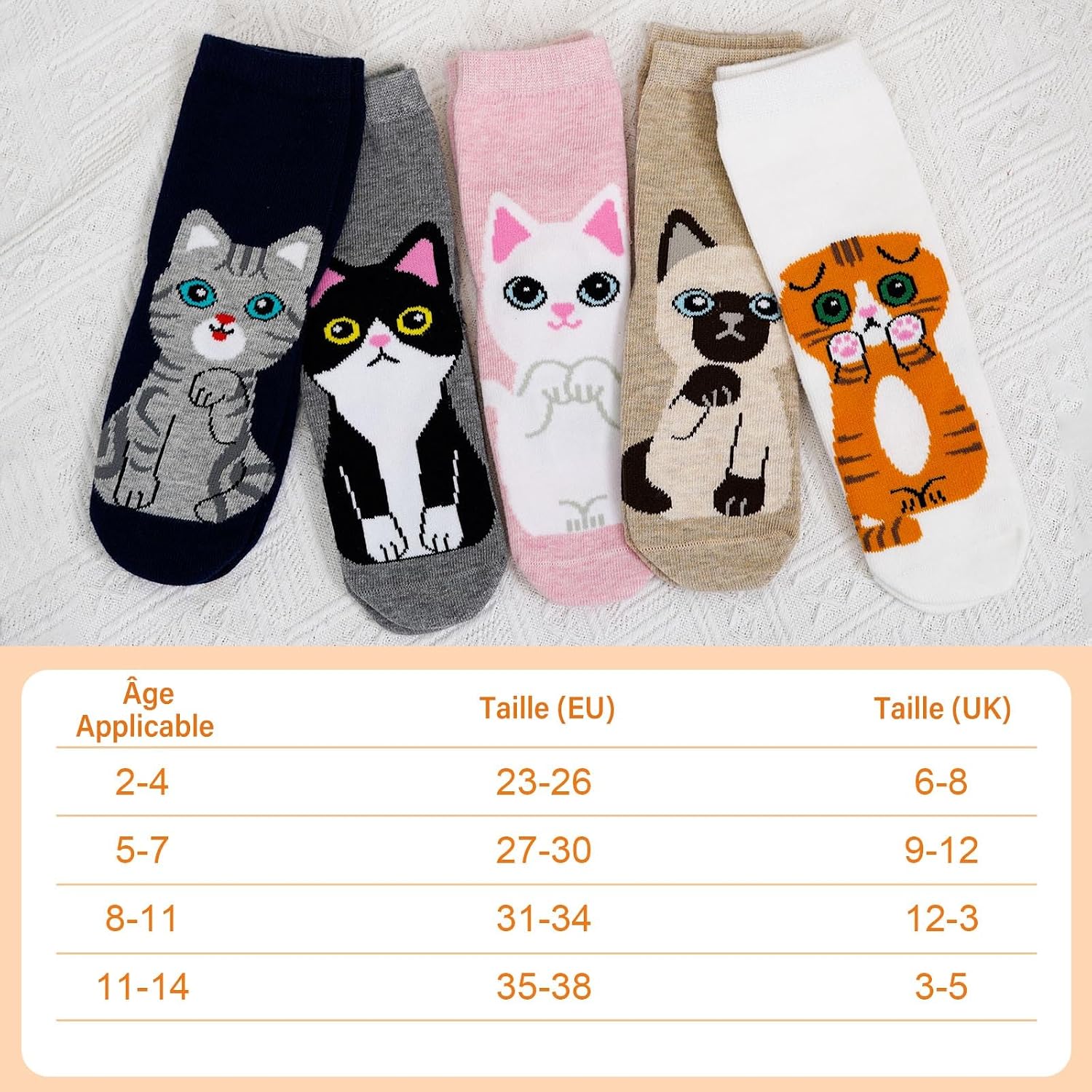 Thumbnail 5 de PUTUO Chaussettes Antidérapantes Enfant 2–14 ans