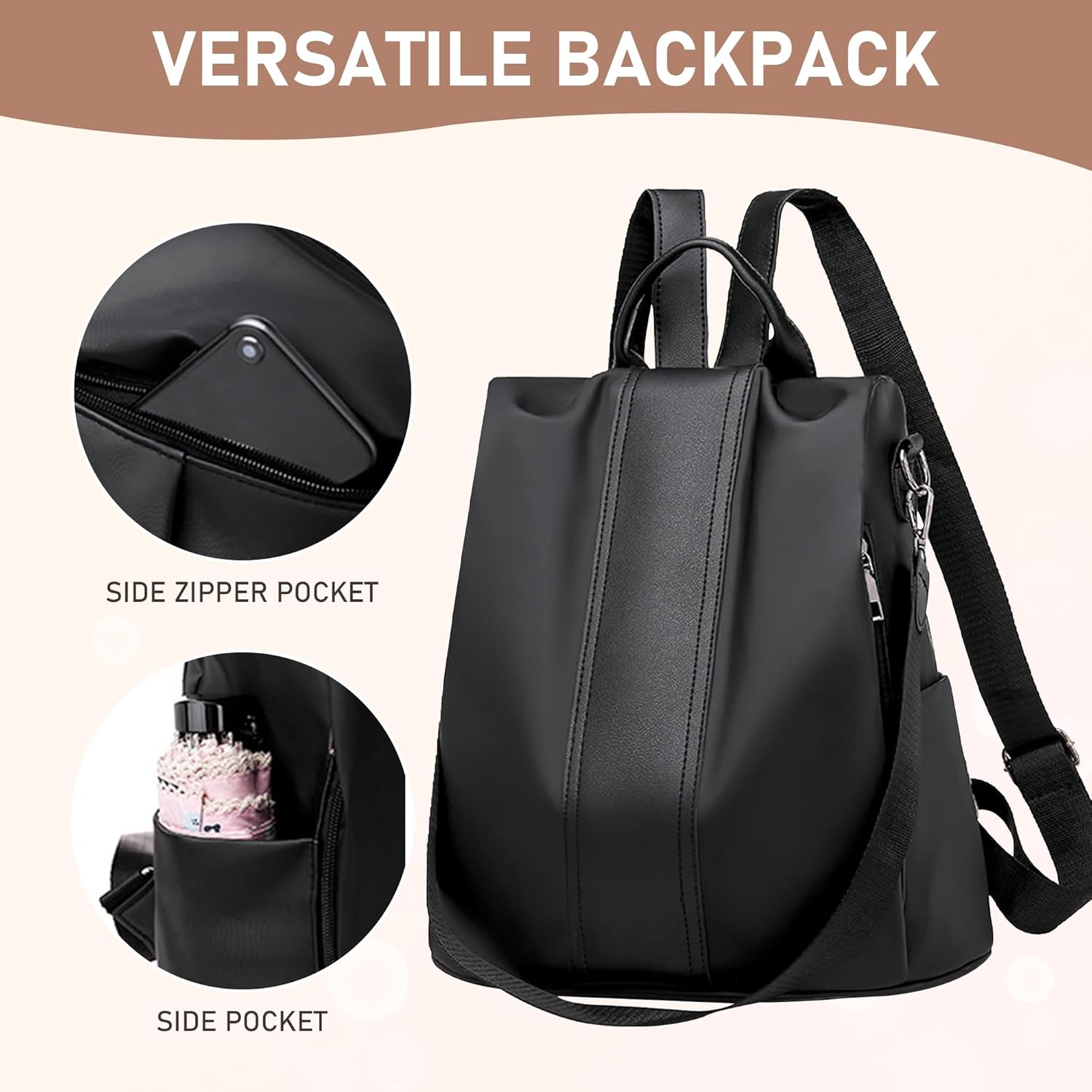 Detalle de shepretty Anti Theft Travel Rucksack