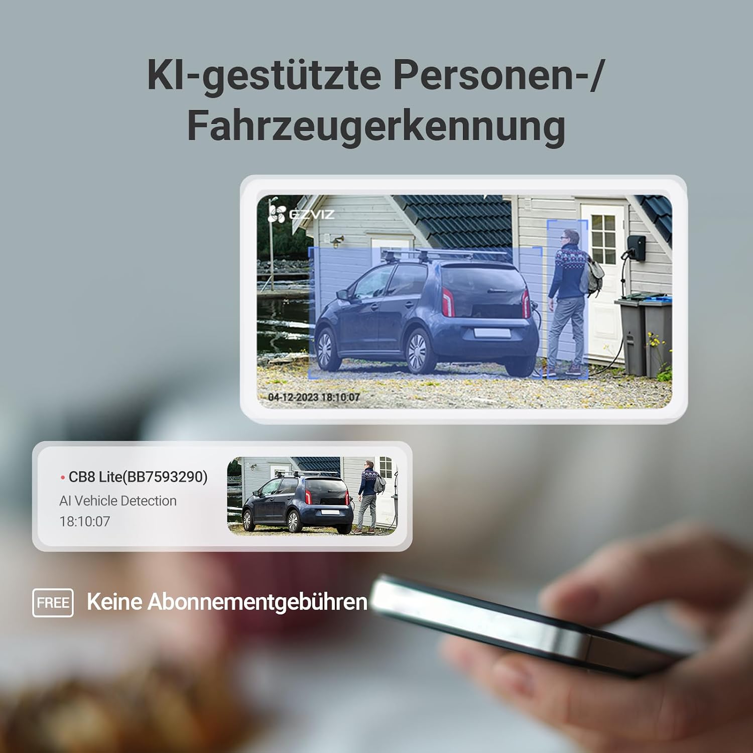 Detalle 2 de EZVIZ CB8 Lite 4MP PTZ Überwachungskamera