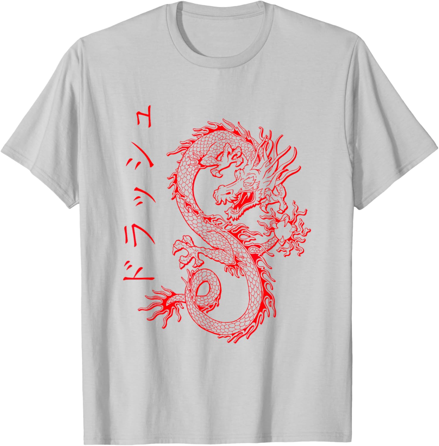 Detalle de Drago Streetwear E-Girl Estetico retrò E-Boy Japan Kanji Maglietta