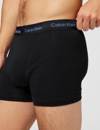 Detalle de Calvin Klein Men’s 3-Pack Trunks, Cotton-Stretch, Grey, Size M