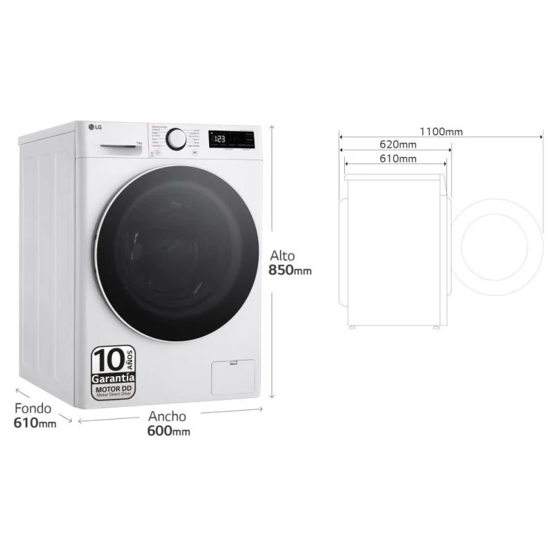 Thumbnail 3 de LG F4WR6013A0W Lavadora 13 kg A 1400 rpm