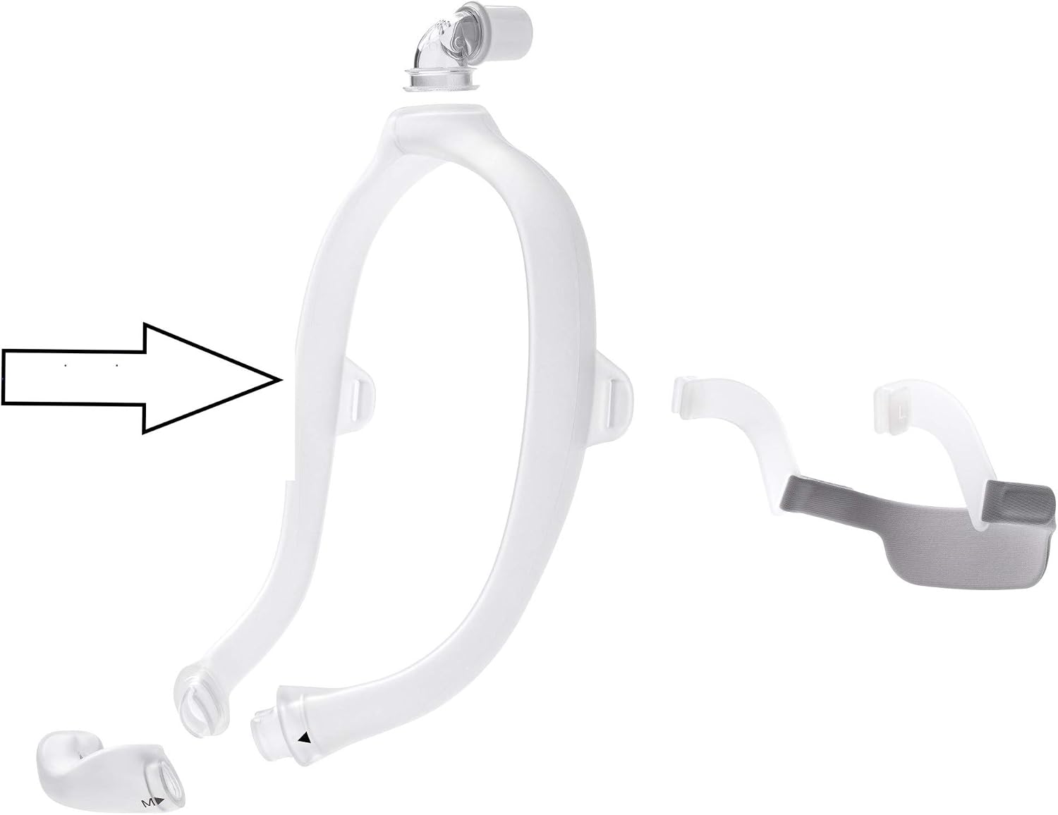 Detalle de Philips Respironics DreamWear 鼻マスクフレーム(大)ソフトラップ付き・手洗い対応