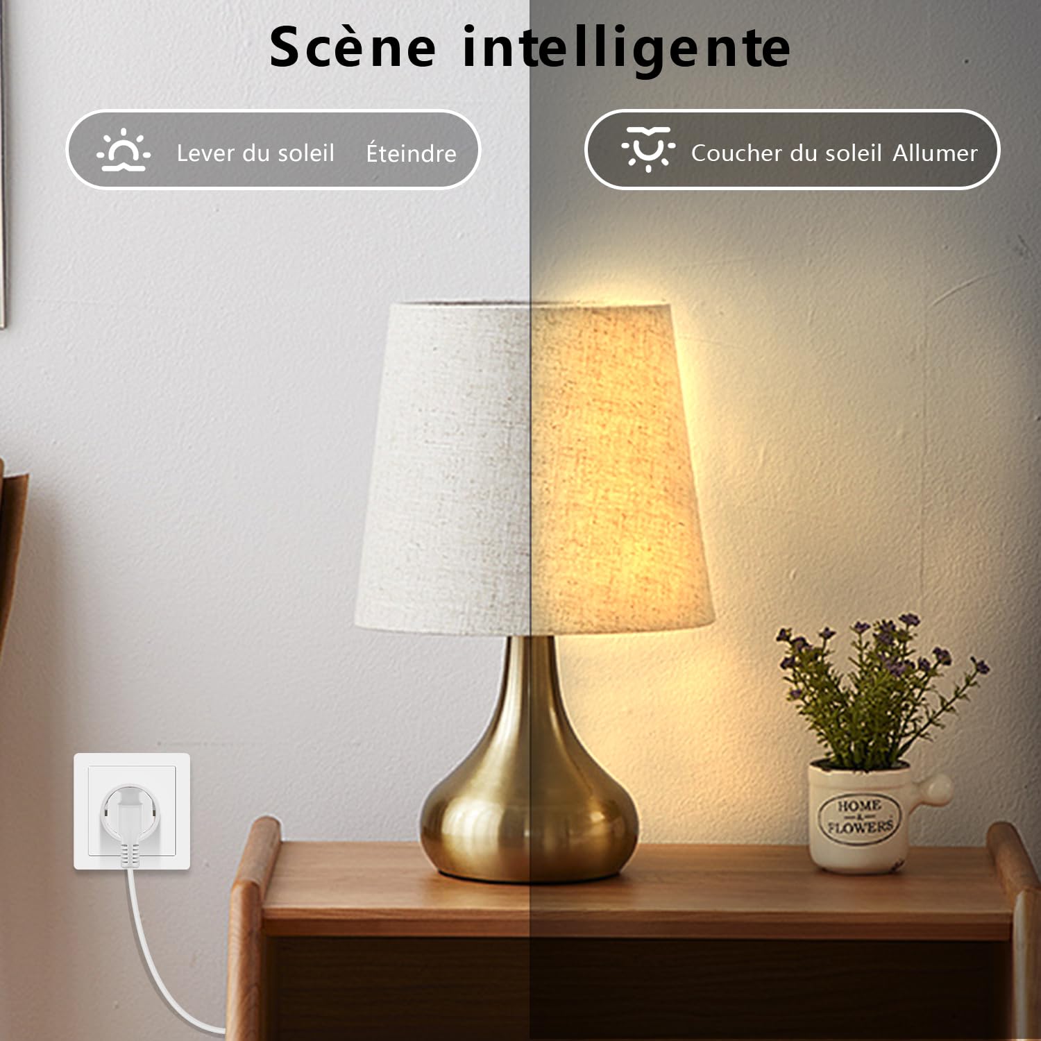 Thumbnail 5 de KETOTEK Mini Prise connectée WiFi avec mesure de consommation (pack de 4) compatible Alexa et Google Assistant