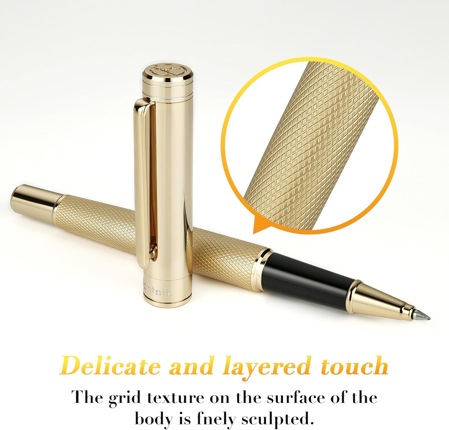 Detalle de MCNTEIK Rollerball Pen 24K Gold Finish