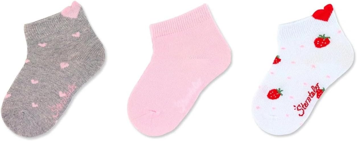 Thumbnail 2 de Sterntaler Sneaker-söckch.3er-pack Herzen 17/18 grigio chiaro – calzini bambina